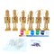 Set of 6 Unfinished Wooden Nutcrackers DIY Craft Kit 5 Inches